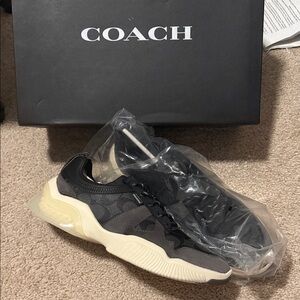 Coach Black and Tan Sneakers